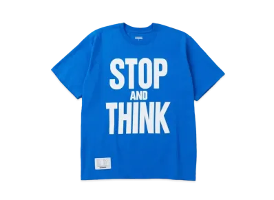 NEIGHBORHOOD x KATHARINE HAMNETT . Tee SS-4 "Blue"