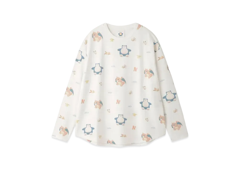 GELATO PIQUE x Pokemon Sleep Sleep Pattern Long T-shirt #1 "B"