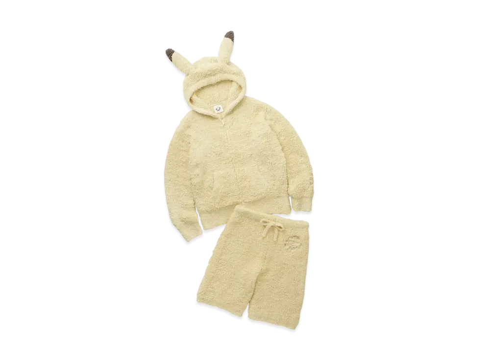 GELATO PIQUE x Pokemon Sleep Mens Gelato Pikachu Parka&Half Pants Set "Yellow"