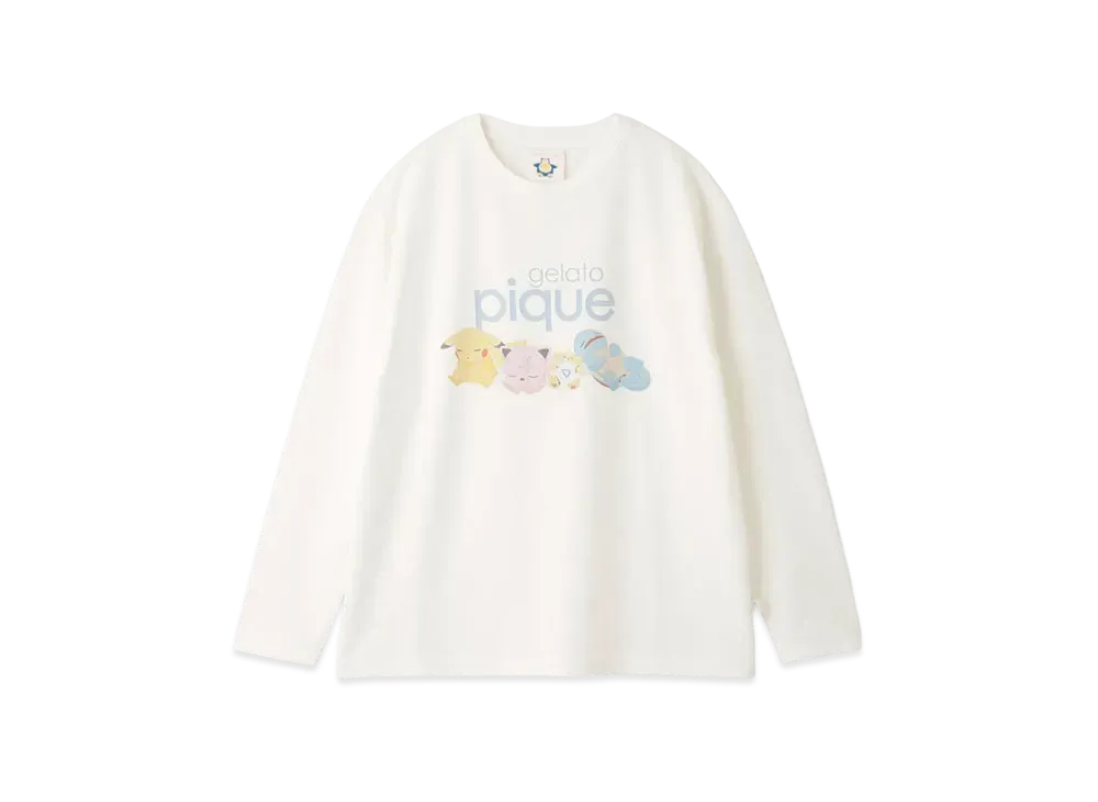 GELATO PIQUE x Pokemon Sleep Unisex Sleep One Point Long T-shirt "A"