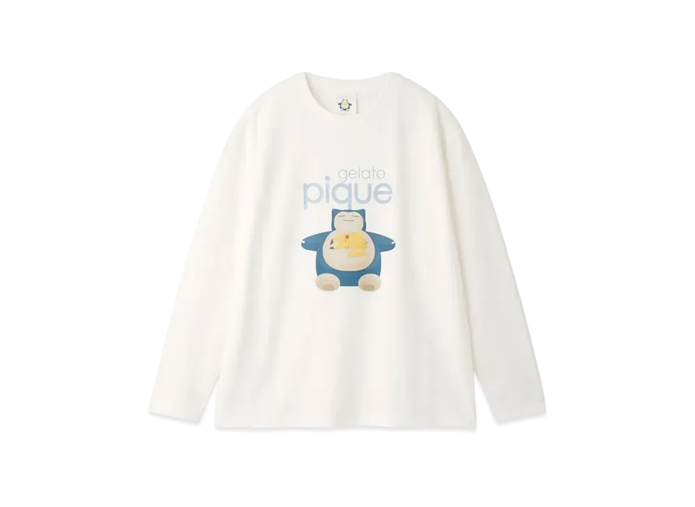 GELATO PIQUE x Pokemon Sleep Unisex Sleep One Point Long T-shirt #1 "B"
