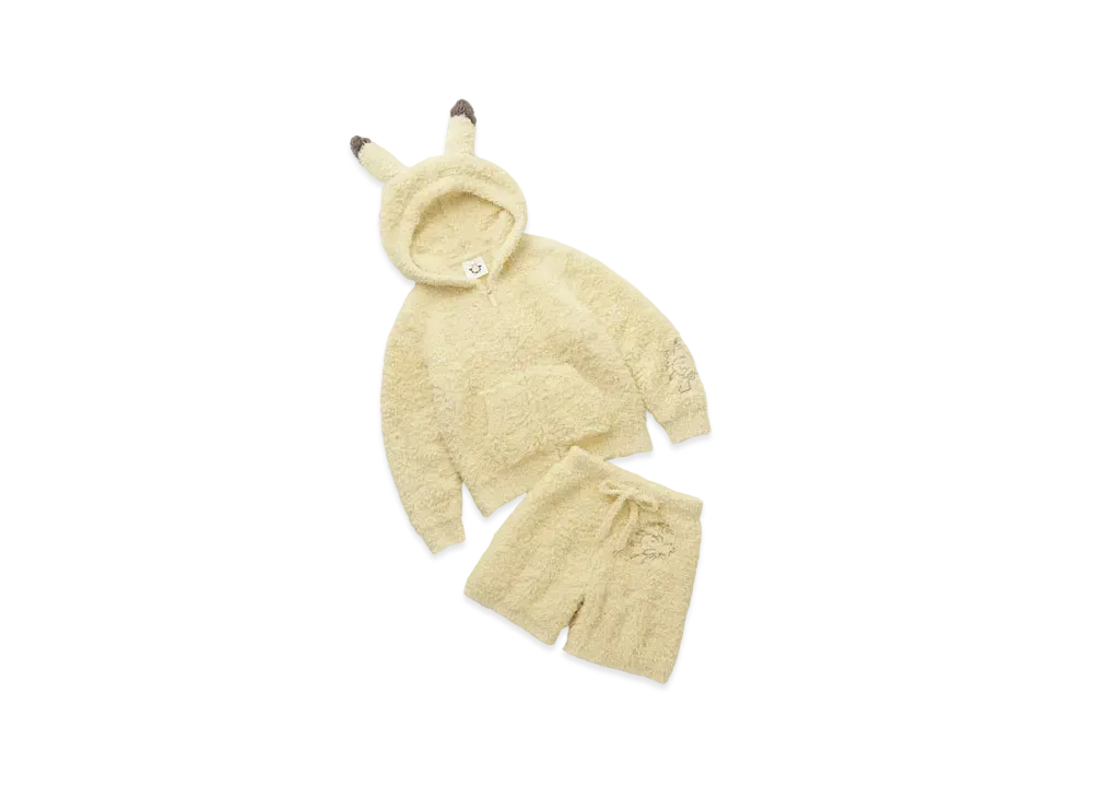 GELATO PIQUE x Pokemon Sleep Junior Gelato Pikachu Parka&Short Pants Set "Yellow"