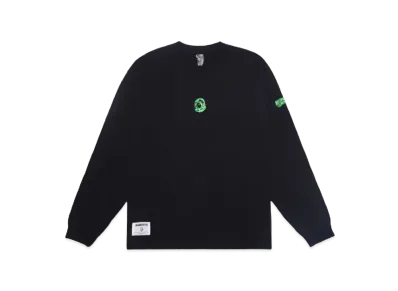 BILLIONAIRE BOYS CLUB COTTON L/S T-SHIRT HELMET "BLACK"