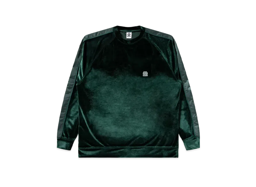 Blackeyepatch Small OG Label Velour Crew "Green"