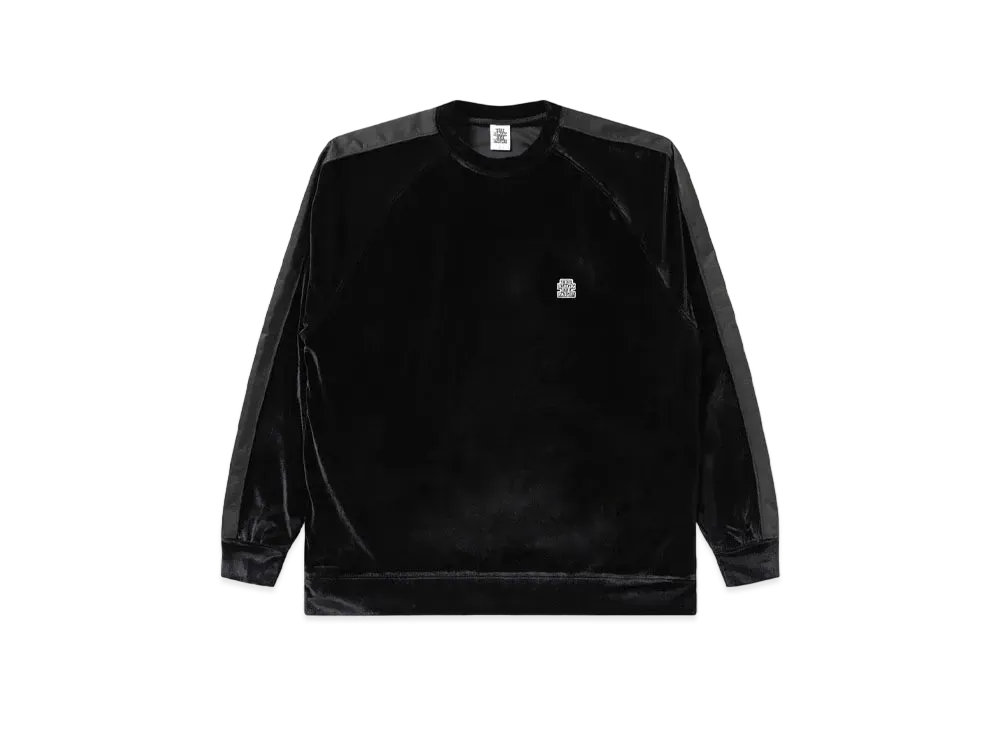 Blackeyepatch Small OG Label Velour Crew "Black"