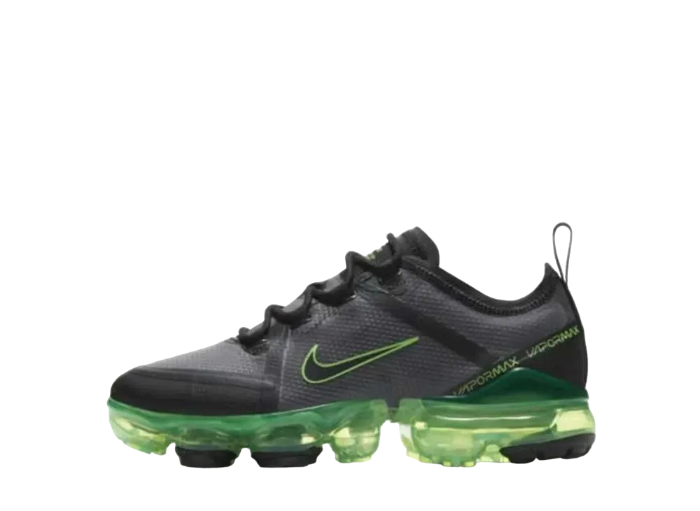 ナイキ GS エアヴェイパーマックス2019 "ブラック/スクリームグリーン"