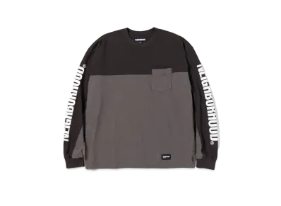 NEIGHBORHOOD Bicolor Crewneck LS "Charcoal/Gray"