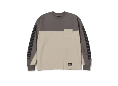 NEIGHBORHOOD Bicolor Crewneck LS "Gray/Greige"