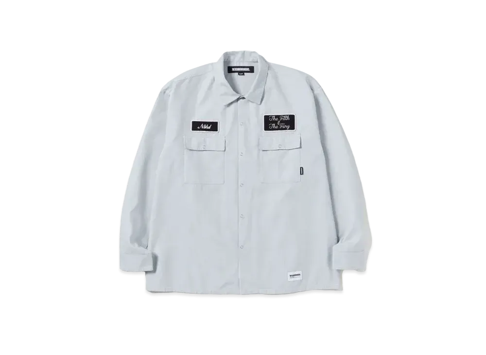 NEIGHBORHOOD Stripe Work Shirt LS "Green"