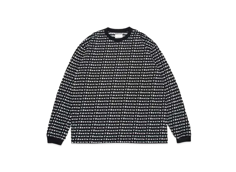 BOW WOW BEATLE MANIA LOVE JACQUARD LS "BLACK"