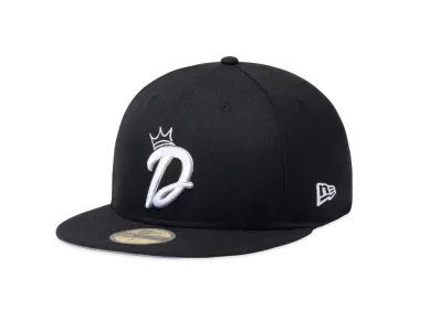 NEW ERA 59FIFTY Dogear Records D-logo Under Visor "Black"
