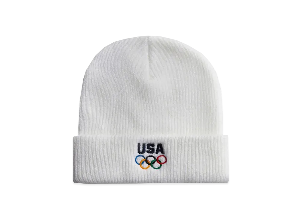 Kith x Team USA Knit Beanie "White"