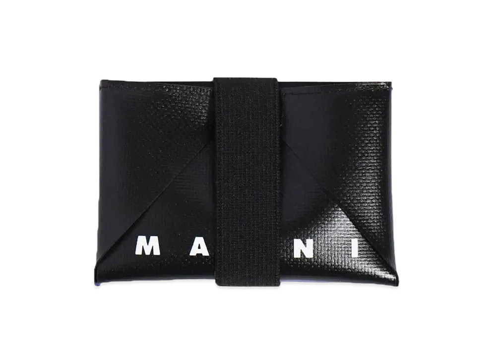 MARNI CC HOLDER "BLACK/ROYAL"