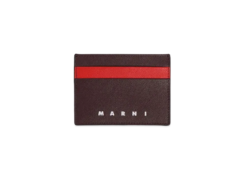 MARNI C/C HOLDER "CHOCOLATE/ARBUTUS"