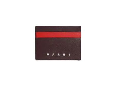 MARNI C/C HOLDER "CHOCOLATE/ARBUTUS"
