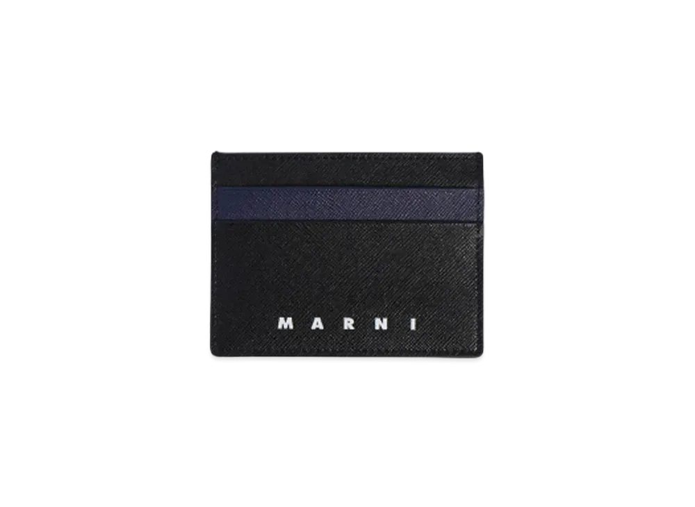 MARNI C/C HOLDER "BLACK/BLUBLACK"