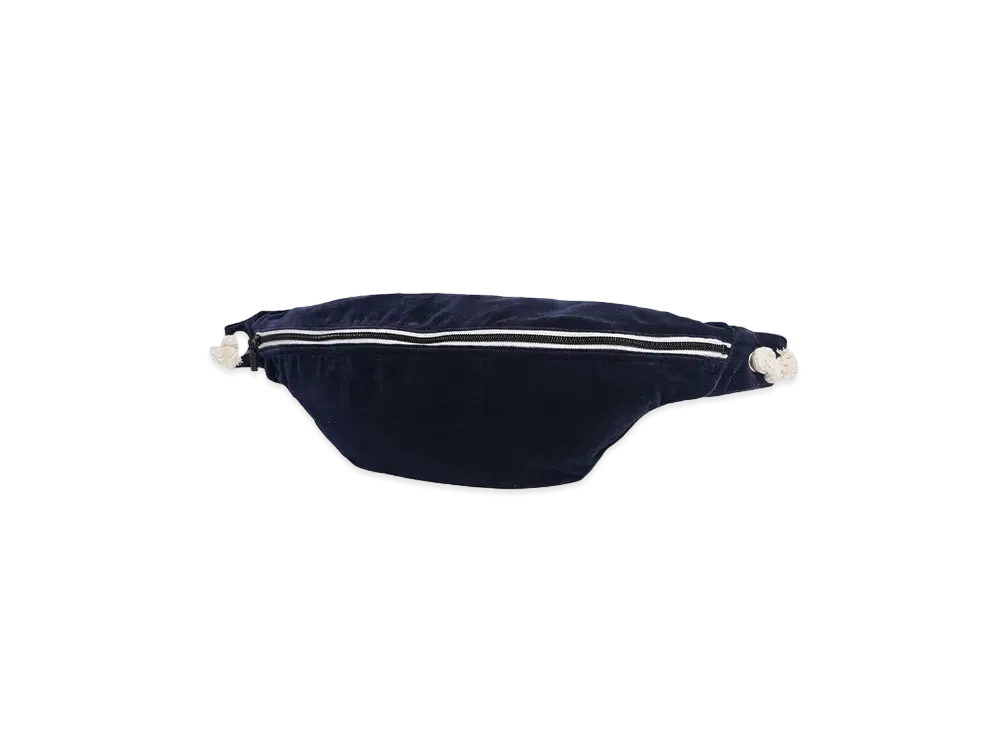 my beautiful landlet VELVET USED FINISH SHOULDER BAG"NVY"