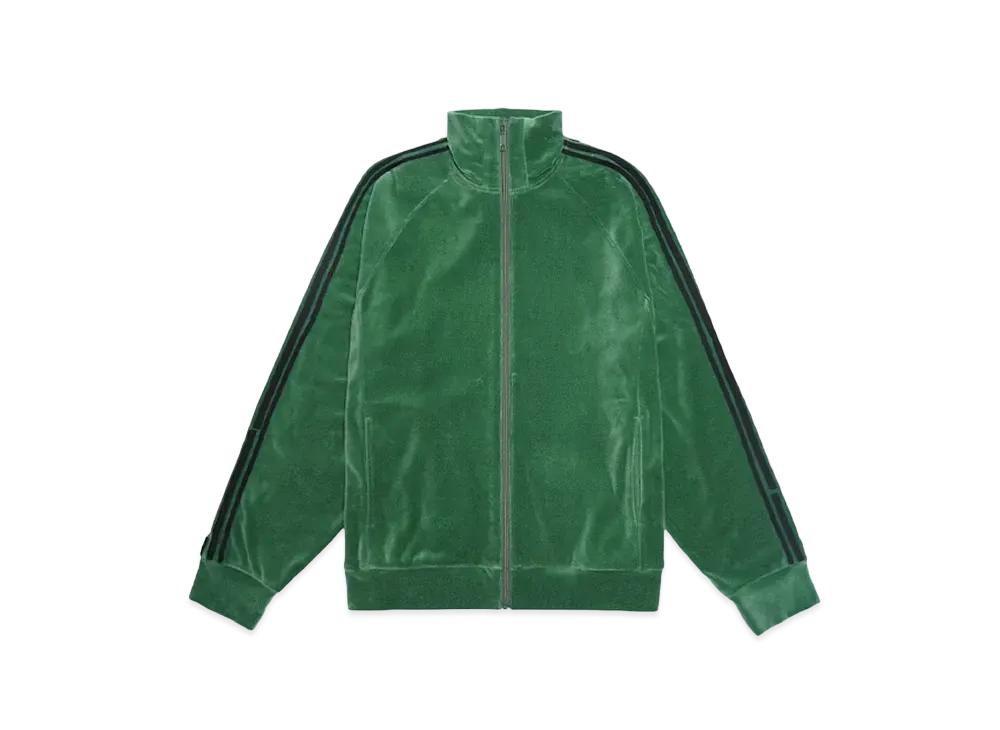 my beautiful landlet VELOR JERSEY LINE ZIP BLOUSON"GRN"