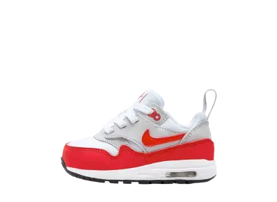 Nike TD Air Max 1 "Neutral Grey/White/Black/University Red"