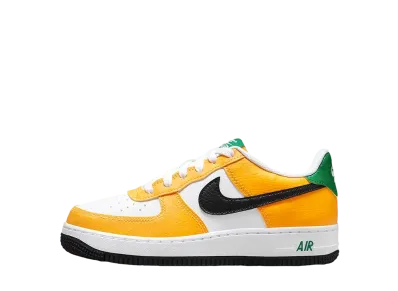 Nike GS Air Force 1 "University Gold/Malachite/Black"