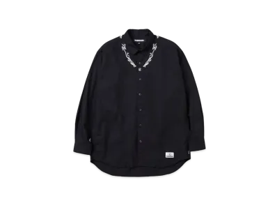 NEIGHBORHOOD x CLOT Embroidery Shirt LS "Black"