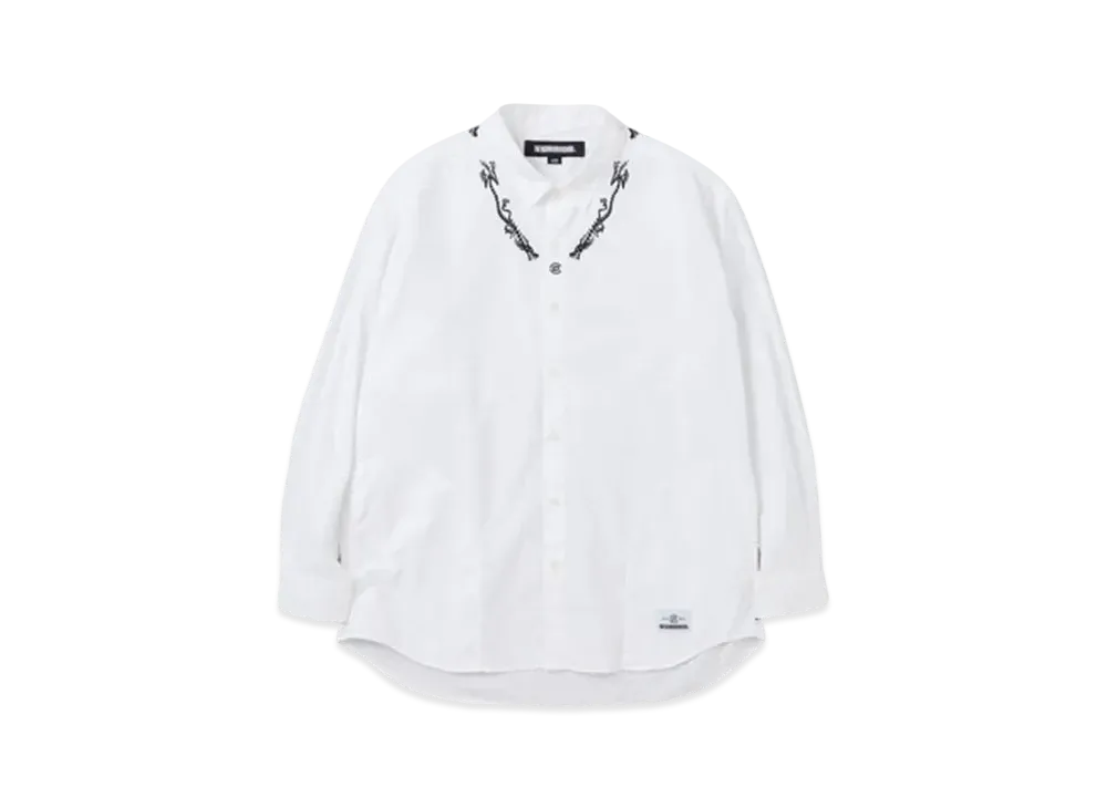 NEIGHBORHOOD x CLOT Embroidery Shirt LS "White"