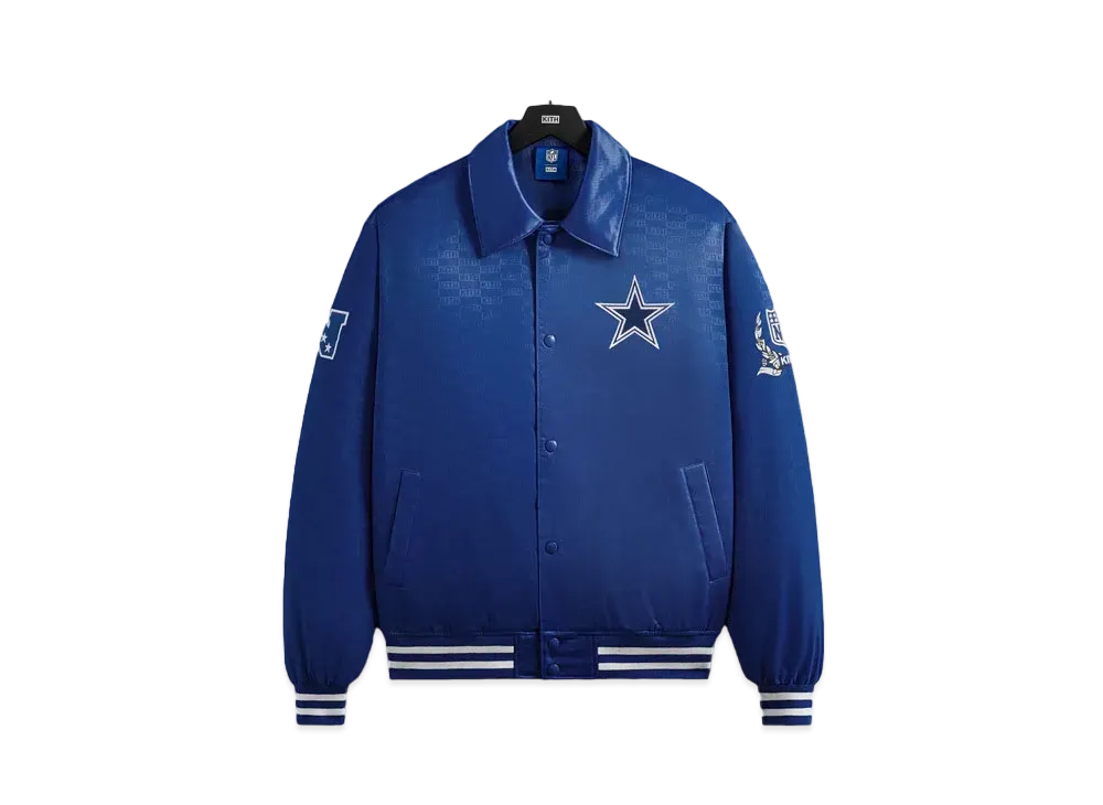 Kith x the NFL: Cowboys Satin Bomber Jacket "Action"