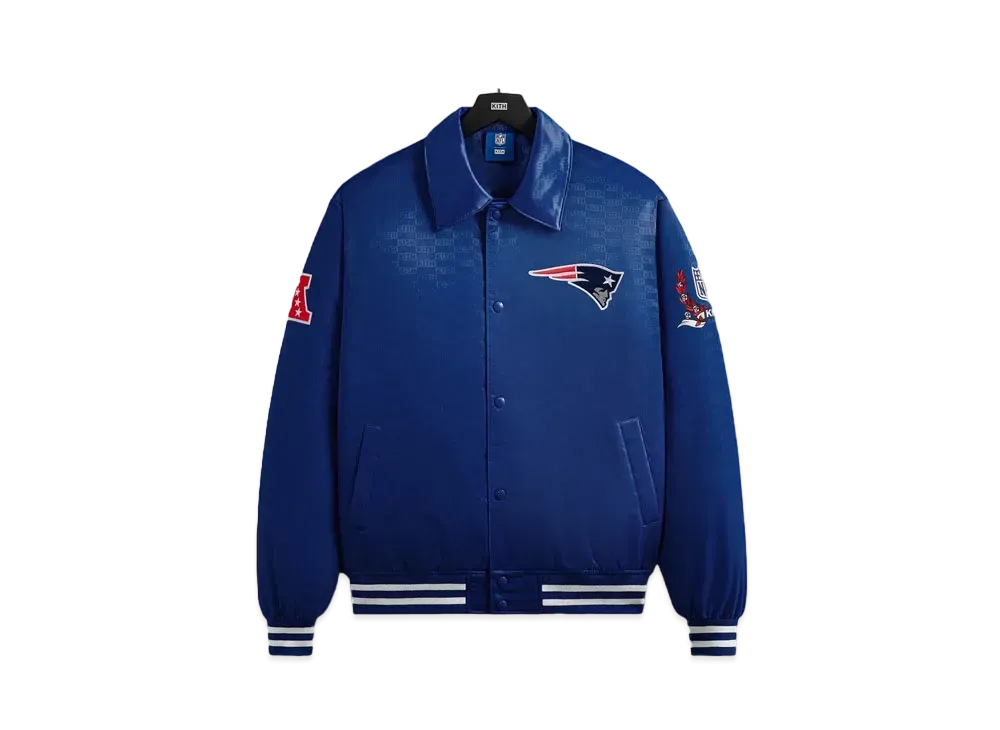 Kith x the NFL: Patriots Satin Bomber Jacket "Action"