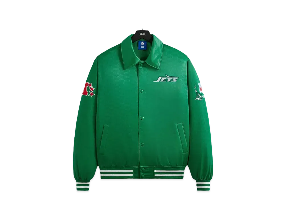 Kith x the NFL: Jets Satin Bomber Jacket "Luna"
