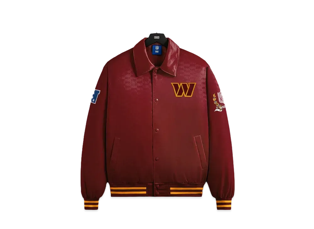 Kith x the NFL: Commanders Satin Bomber Jacket "Prompt"