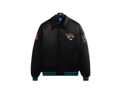 Kith x the NFL: Jaguars Satin Bomber Jacket "Black"