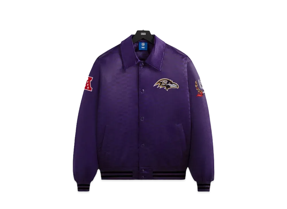 Kith x the NFL: Ravens Satin Bomber Jacket "Traveler"