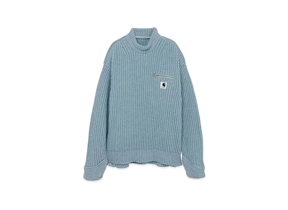 Carhartt WIP x sacai Knit Pullover Detroit "Light Blue"