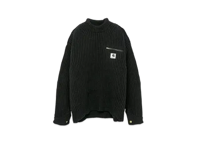 Carhartt WIP x sacai Knit Pullover Detroit "Black"