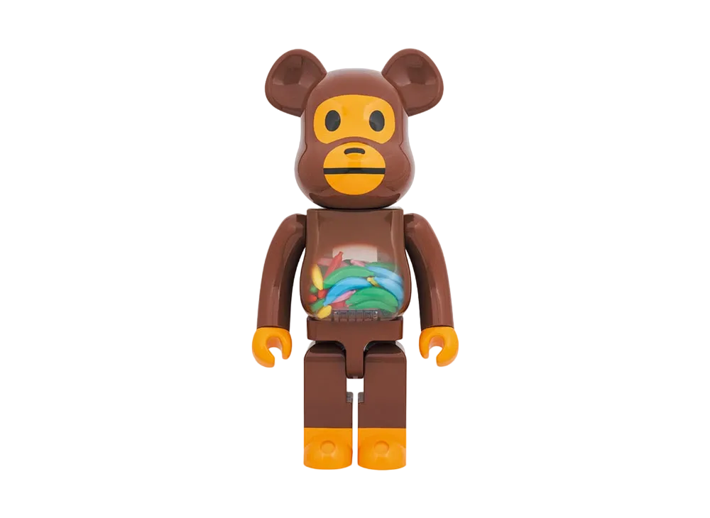 MEDICOM TOY - 新品2個 BABY MILO(R) AND BANANA 100% &amp; 400% Medicom Toy Be@Rbrick - Baby Milo(R) and Banana 100% & 400