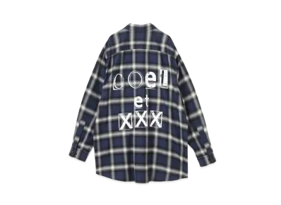 GOD SELECTION XXX x COEL Ombre Check Shirt "Blue"