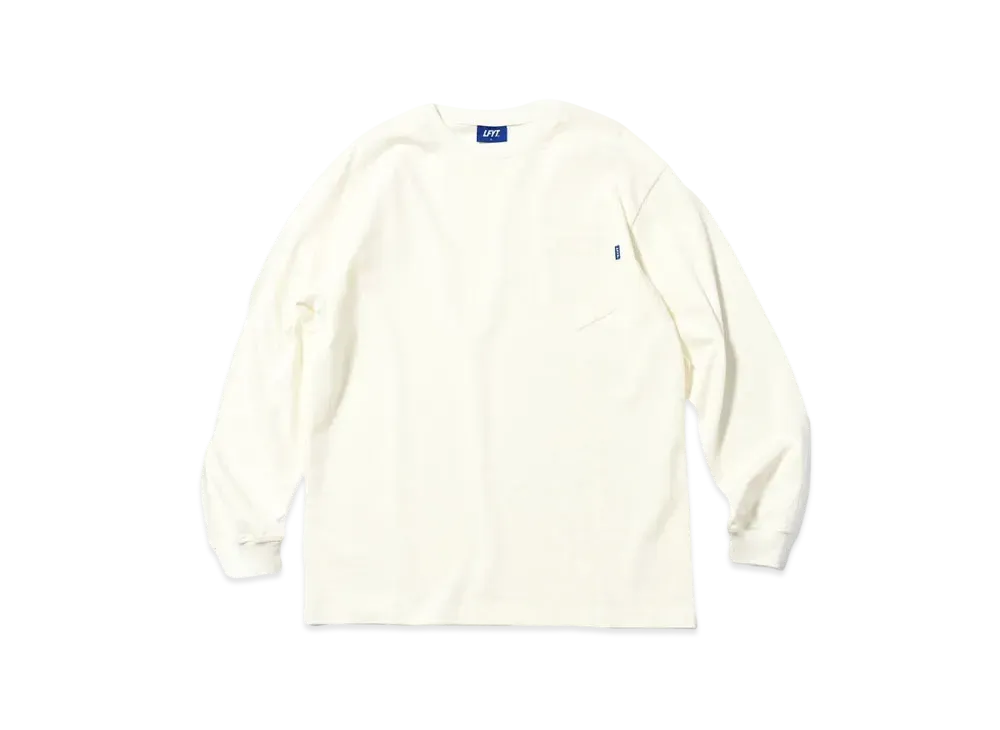 Lafayette SOLID POCKET L/S TEE "WHITE"