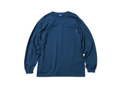 Lafayette SOLID POCKET L/S TEE "NAVY"