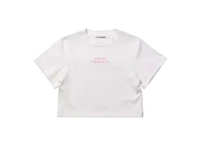 VAULTROOM Gaming Community Mini Cropped Tee "White"