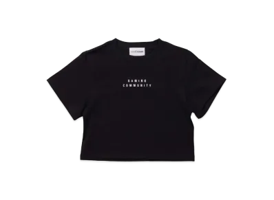 VAULTROOM Gaming Community Mini Cropped Tee "Black"