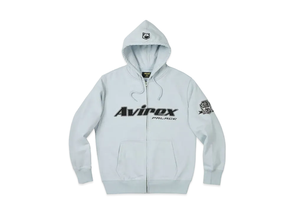 PALACE Avirex Zip Hood "Chill Blue"