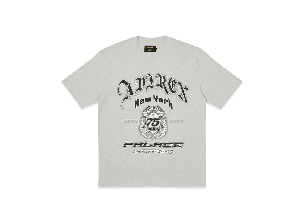 PALACE Avirex T-Shirt "Gray Marl"