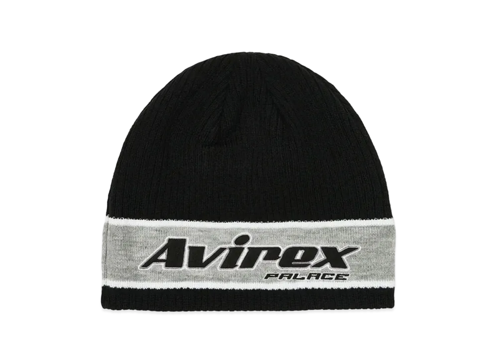 PALACE Avirex Nein Cuff Beanie "Black"