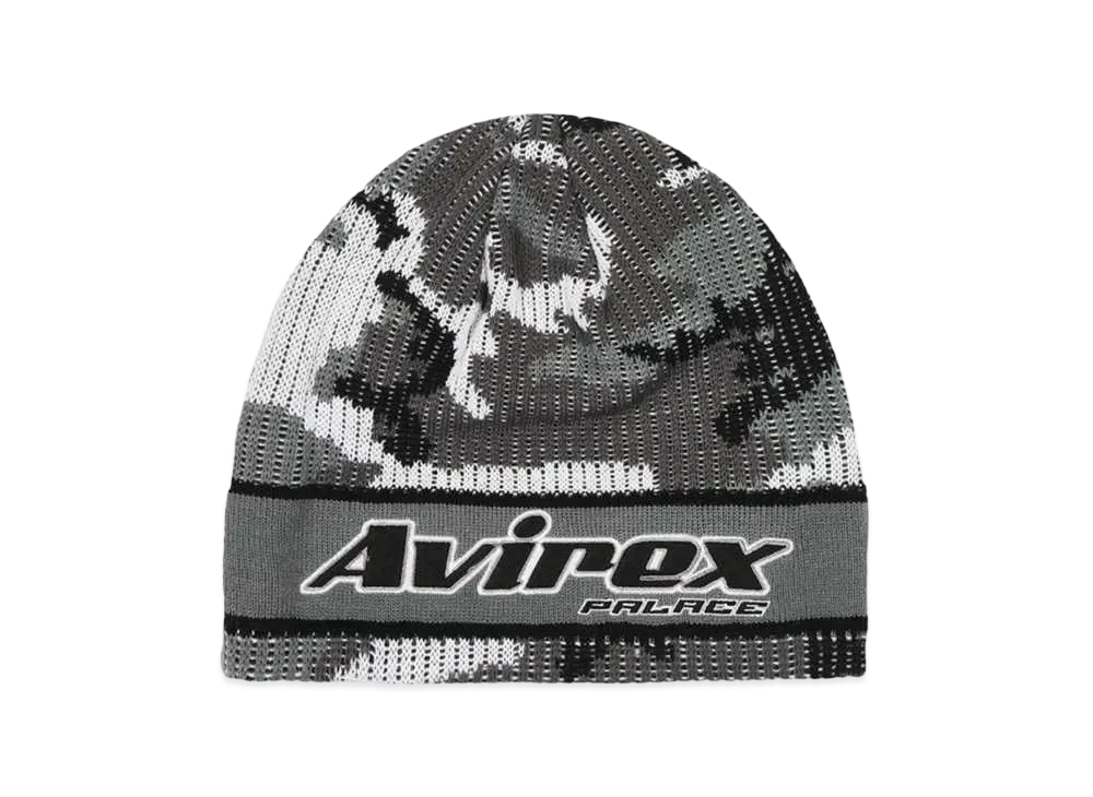 PALACE Avirex Nein Cuff Beanie "Gray Marl"
