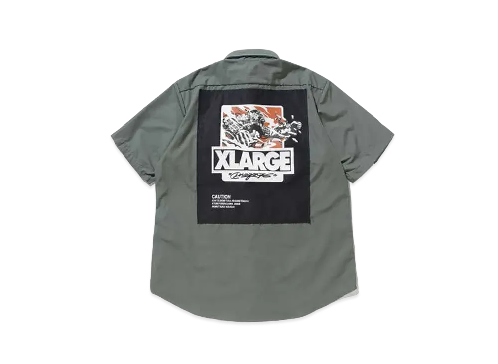 XLARGE x Dragon76 BD Army S/S Shirt "Olive"