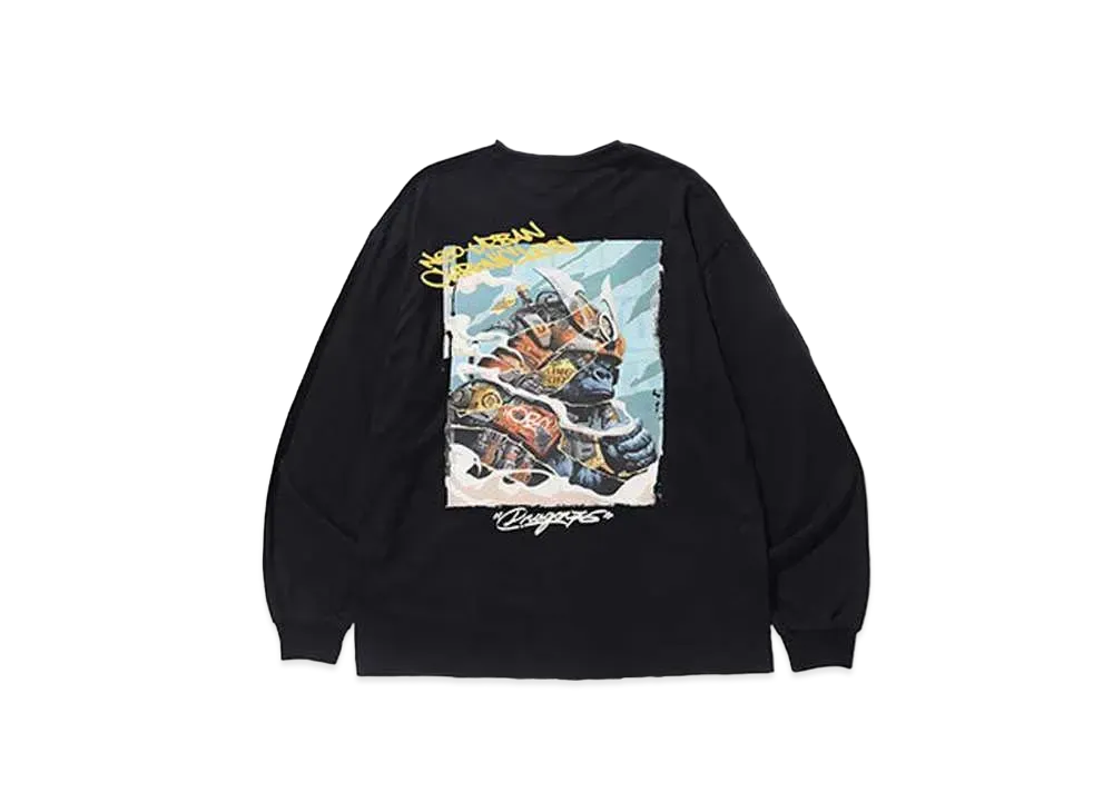 XLARGE x Dragon76 Neo Urban Chronicles L/S Tee "Black"