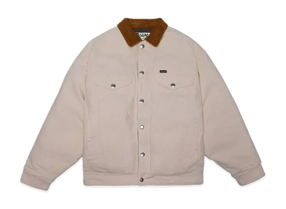 Supreme / Schott Canvas Down Trucker Jacket "Natural"