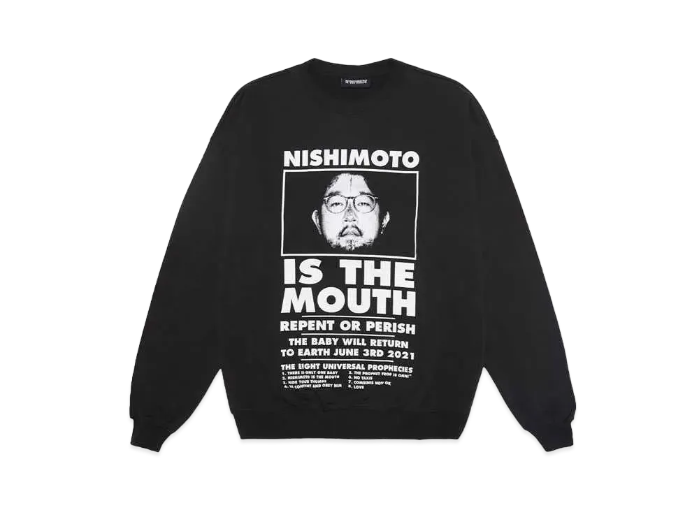 NISHIMOTO IS THE MOUTH CLASSIC SWEAT SHIRTS "BLACK"