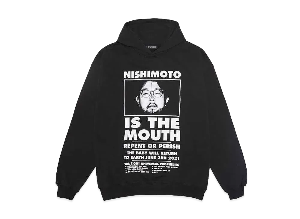 NISHIMOTO IS THE MOUTH CLASSIC SWEAT HOODIE "BLACK"