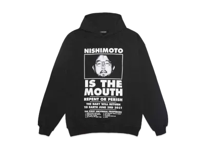 NISHIMOTO IS THE MOUTH CLASSIC SWEAT HOODIE "BLACK"